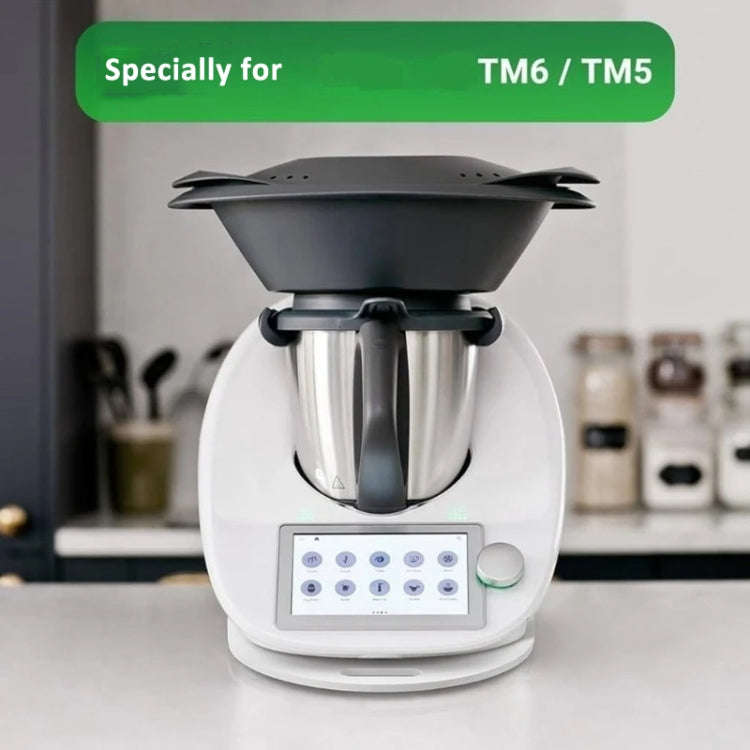 For Thermomix TM5 TM6  Blender Acrylic Sliding Pad Non-slip Mat(Black)