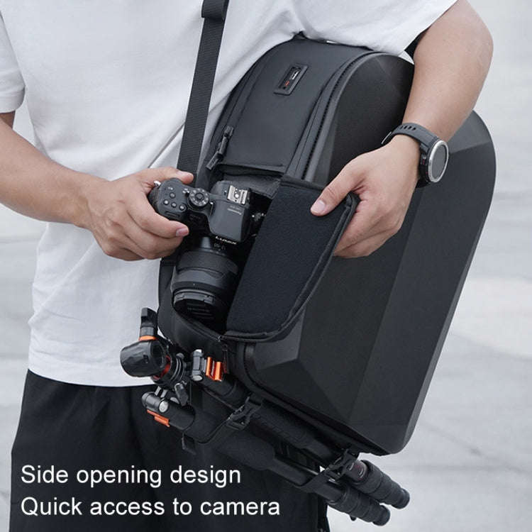 Cwatcun D108 Large Hard Shell Shoulder Camera Bag Waterproof Shockproof Photography Pack