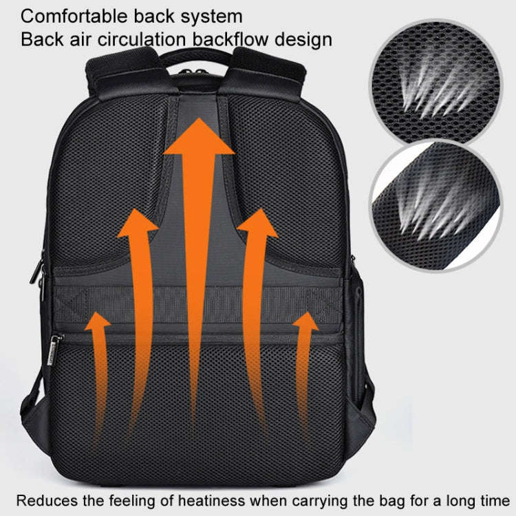 Cwatcun D108 Large Hard Shell Shoulder Camera Bag Waterproof Shockproof Photography Pack