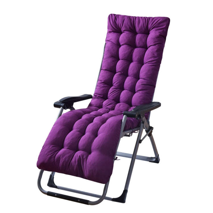 170x53x8cm Thickened Slip-on Home Recliner Cushion Garden Rocking Chair Cushion(Purple)