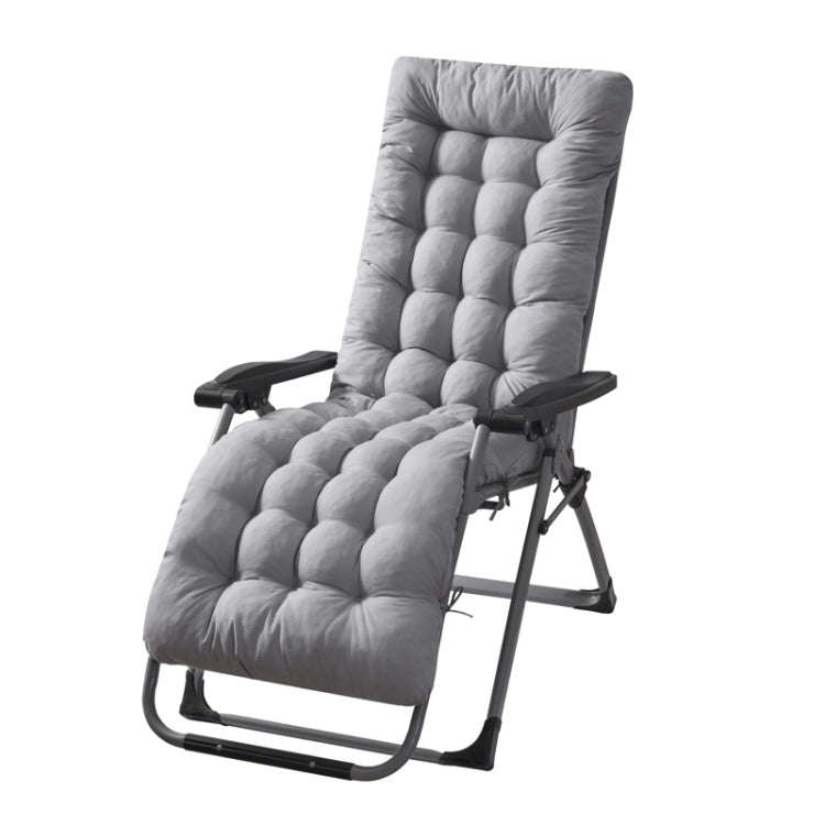 170x53x8cm Thickened Slip-on Home Recliner Cushion Garden Rocking Chair Cushion(Grey)