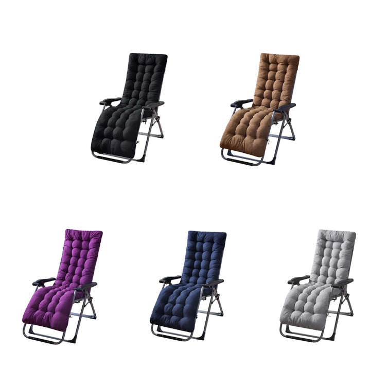 170x53x8cm Thickened Slip-on Home Recliner Cushion Garden Rocking Chair Cushion(Purple)