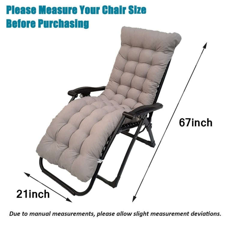 170x53x8cm Thickened Slip-on Home Recliner Cushion Garden Rocking Chair Cushion(Purple)