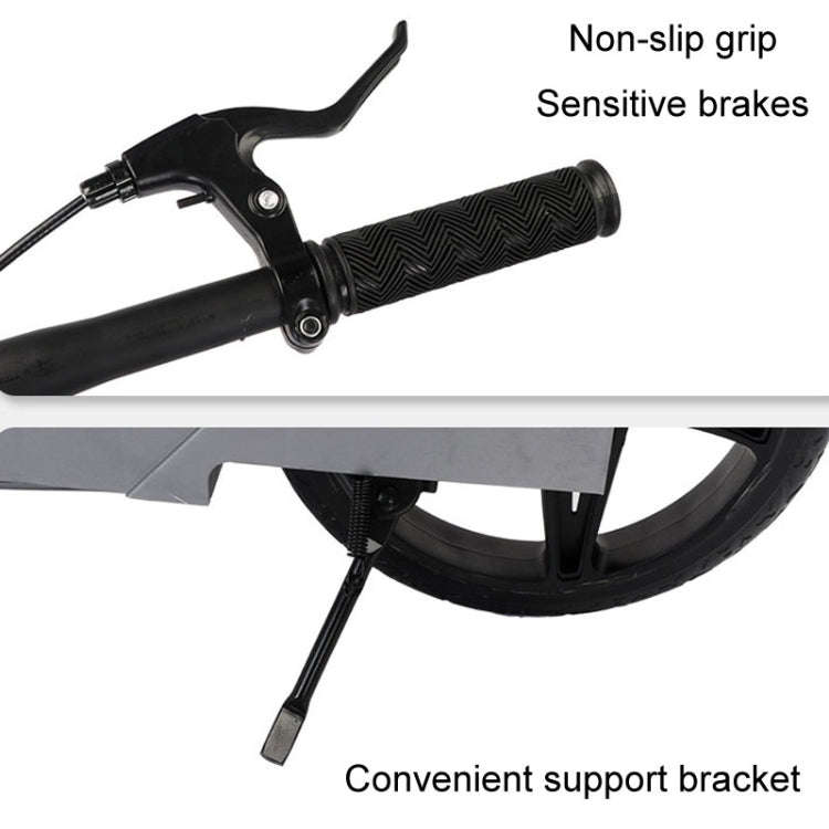 Adult Folding Scooter Two-wheeled Mobility Scooter Double Wing Pedal Bike With Seat(Silver)