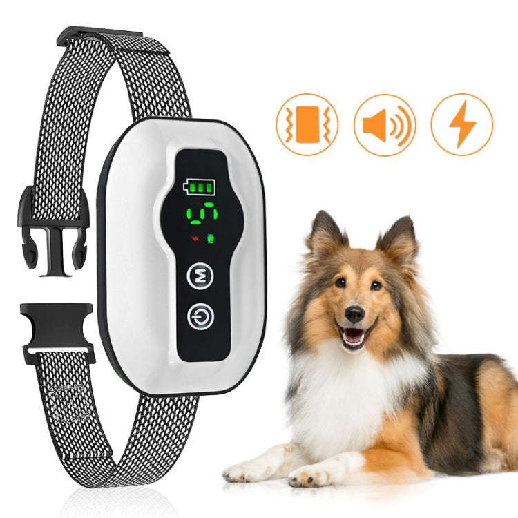 Anti-False Triggering Dog Bark Collar Waterproof Bark Stopper with 5 Adjustable Sensitivity(Black)