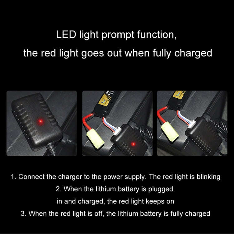11.1V 2A 3S Output Protection Lithium Battery USB Charger With Light(XH/4P Plug)