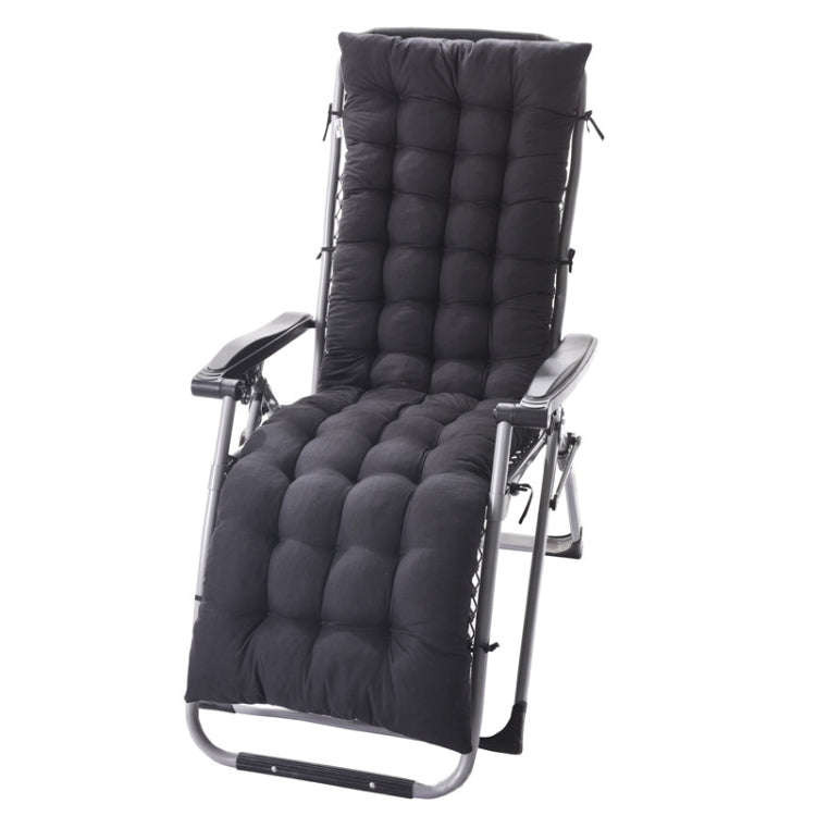 125x48x8cm Thickened Soft Home Recliner Cushions Garden Rocking Chair Cushions(Black)