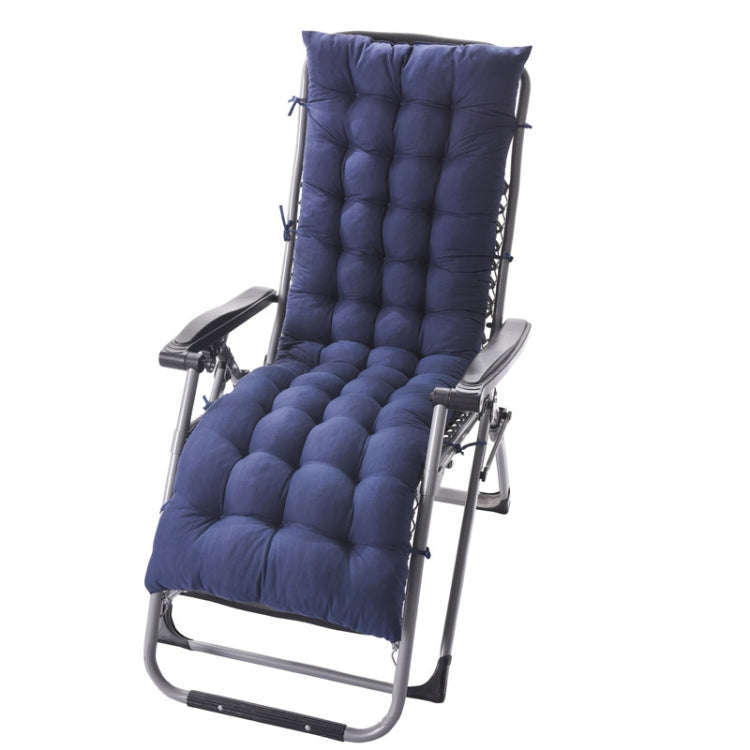 125x48x8cm Thickened Soft Home Recliner Cushions Garden Rocking Chair Cushions(Navy Blue)