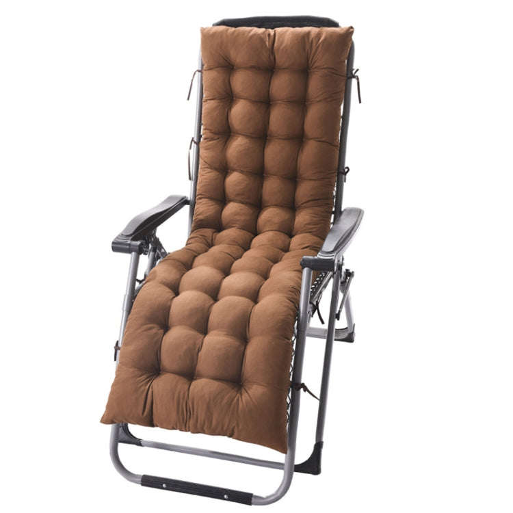 175x48x8cm Thickened Soft Home Recliner Cushions Garden Rocking Chair Cushions(Light Coffee)