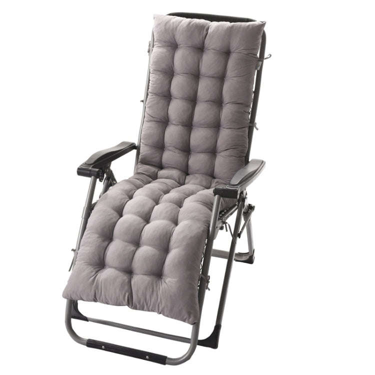 175x48x8cm Thickened Soft Home Recliner Cushions Garden Rocking Chair Cushions(Grey)