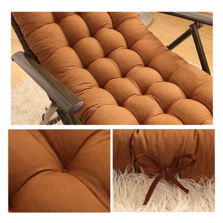 125x48x8cm Thickened Soft Home Recliner Cushions Garden Rocking Chair Cushions(Navy Blue)