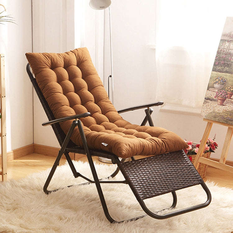 125x48x8cm Thickened Soft Home Recliner Cushions Garden Rocking Chair Cushions(Navy Blue)