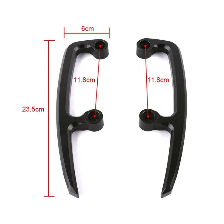 For Kawasaki Z650 2017-2018 Motorcycle Rear Seat Armrest Pull Bow(Green)