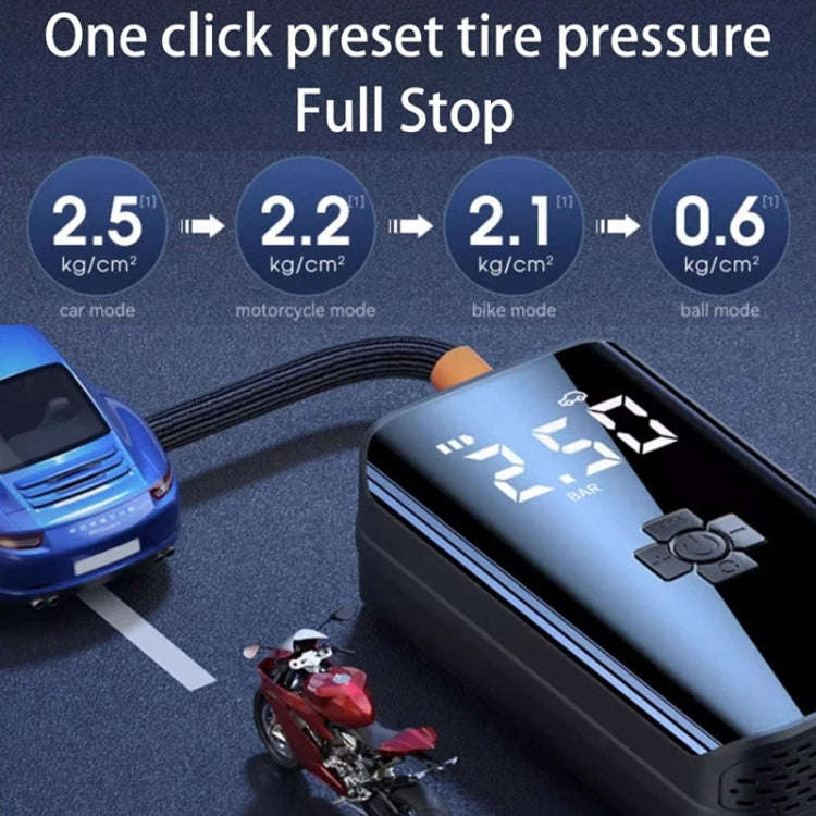 Car Inflatable Pump Portable Mini Car Tire High Power High Pressure Inflatable Pump, Specificatio...