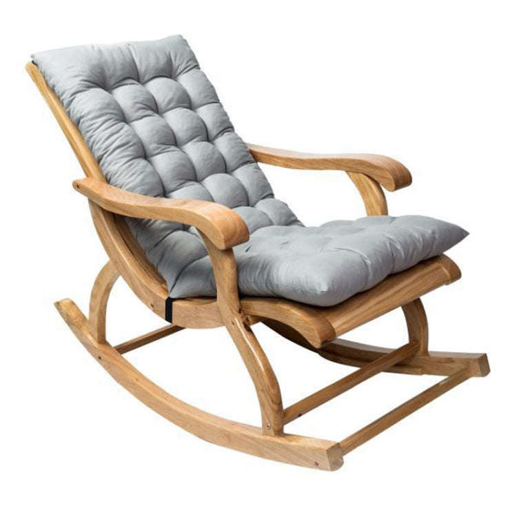 120x50x8cm Home Soft Lounger Cushion Garden Fabric Backrest Rattan Chair Cushion(Grey)