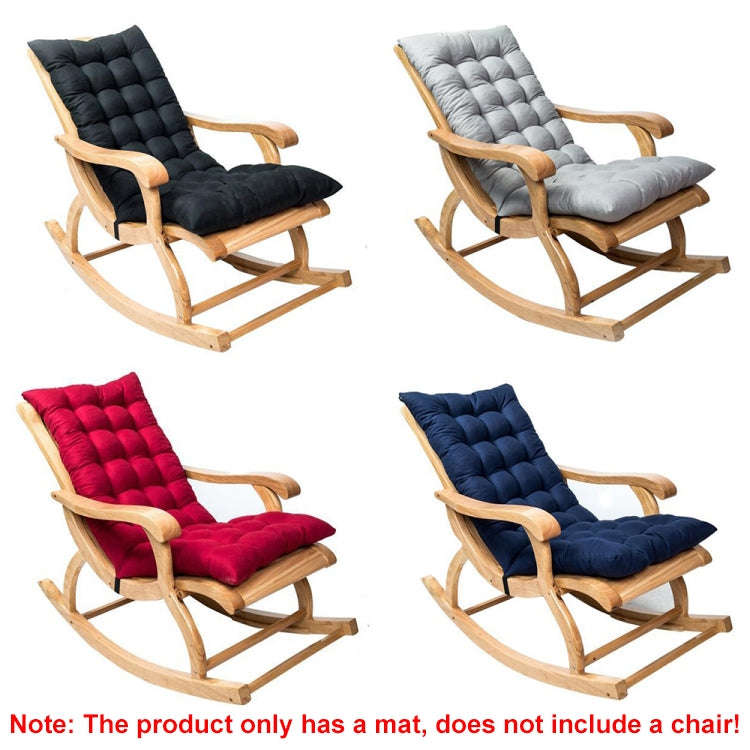 120x50x8cm Home Soft Lounger Cushion Garden Fabric Backrest Rattan Chair Cushion(Grey)