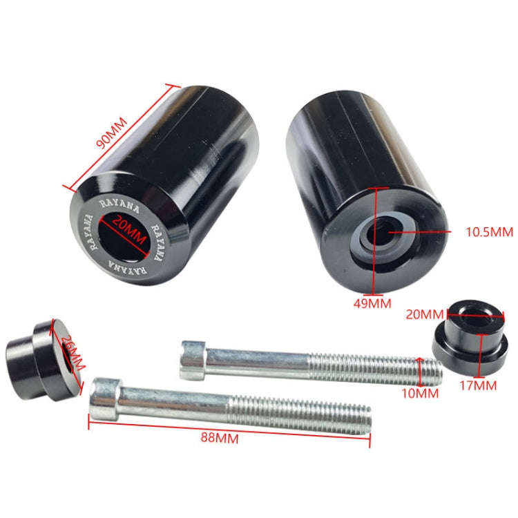 For Kawasaki Z1000 Motorcycle Aluminum Alloy Body Anti-Fall Bar(Black)