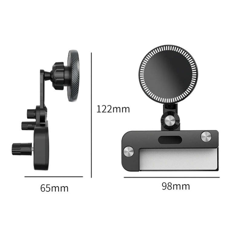 For Tesla Model 3/Y Car Magnetic Phone Holder Rotatable Car Navigation Mount, Style: Square