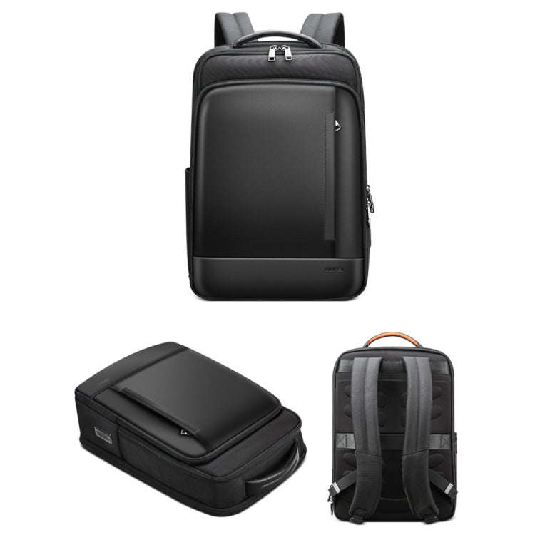 Bopai 61-51011 Large-Capacity Waterproof Business Laptop Backpack With USB+Type-C Port(Black)