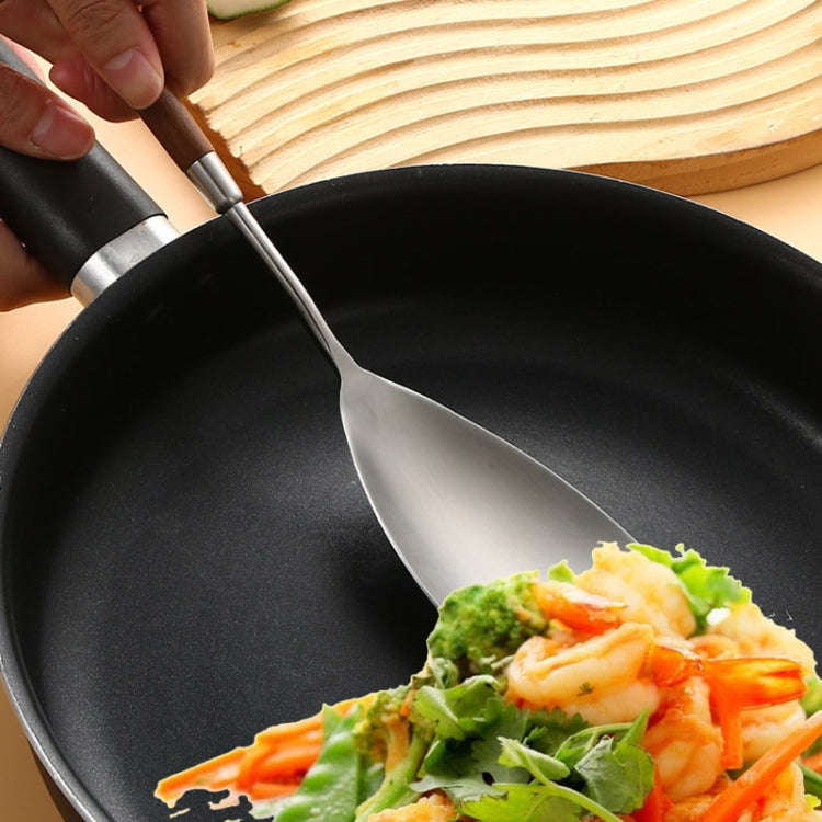 304 Stainless Steel Walnut Handle Cooking Tools Home Restaurant Kitchen Gadgets, Style: Cake Spatula