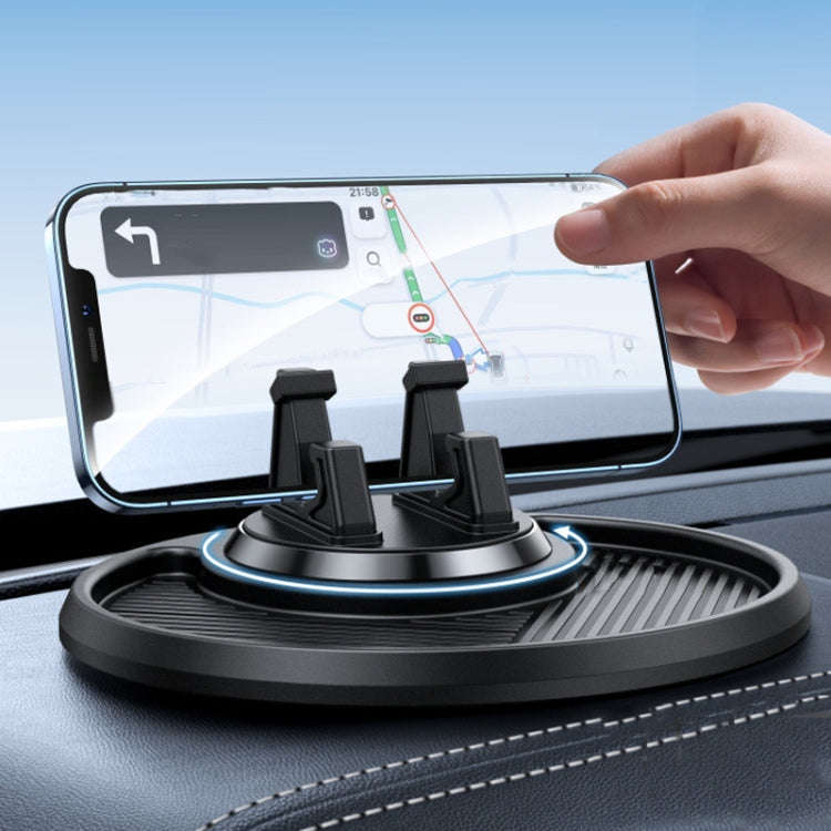 Car Dashboard Navigation Phone Holder Multifunctional Non-Slip Storage Bracket(Blue)