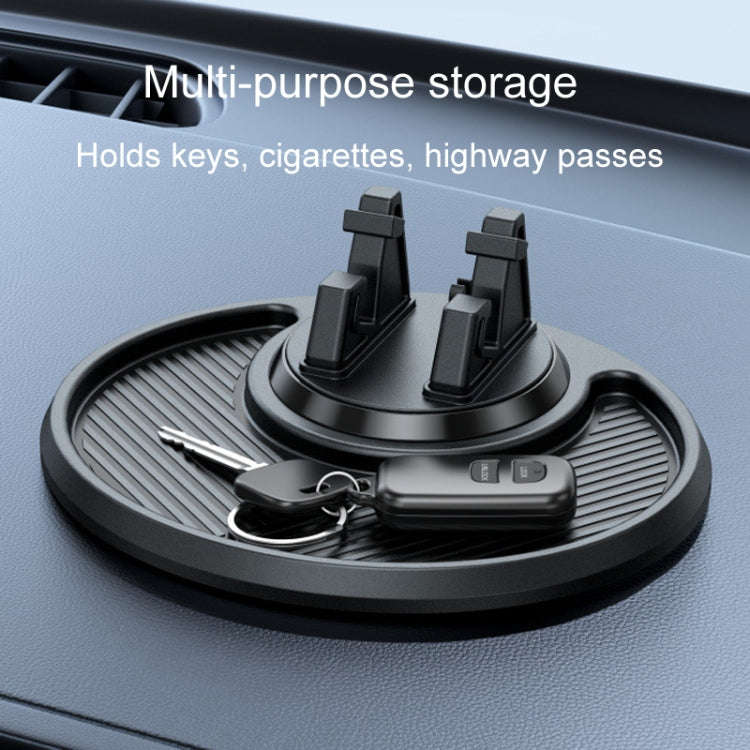 Car Dashboard Navigation Phone Holder Multifunctional Non-Slip Storage Bracket(Pink)