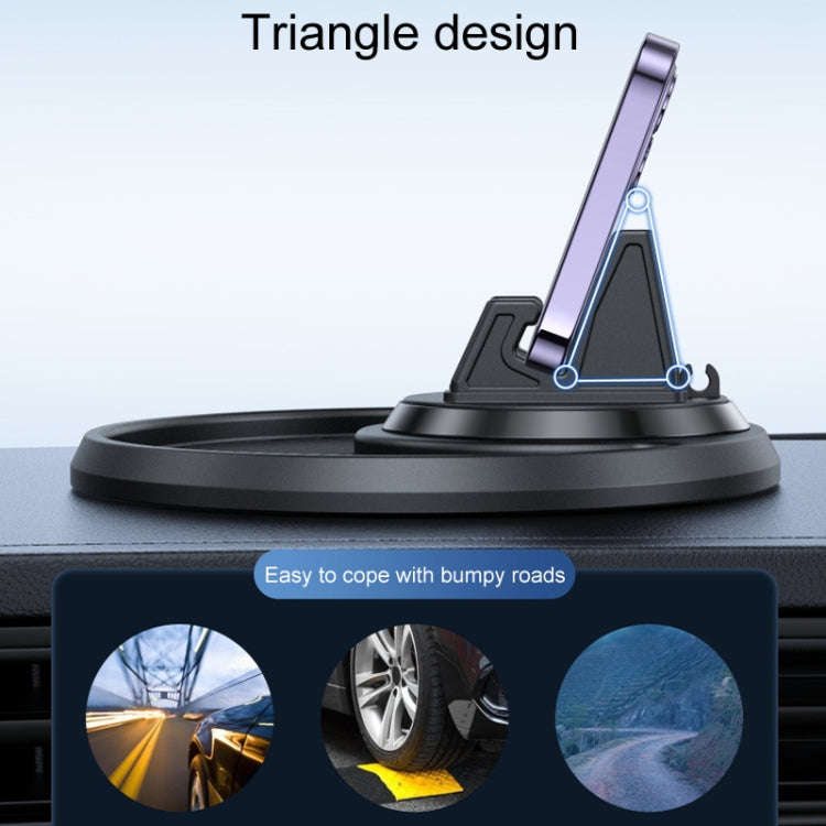 Car Dashboard Navigation Phone Holder Multifunctional Non-Slip Storage Bracket(Blue)