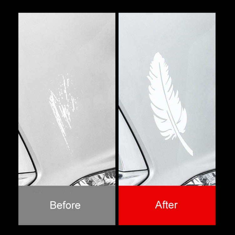 7pcs / Set Car Feather Scratch Decal 3D Reflective Bumper Stickers(Colorful Radium Color)