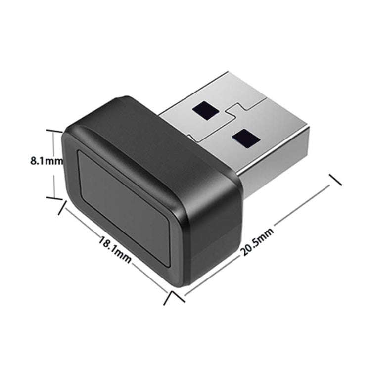 Windows Hello Fingerprint Reader Security Key for Windows 10 / 11(Black)