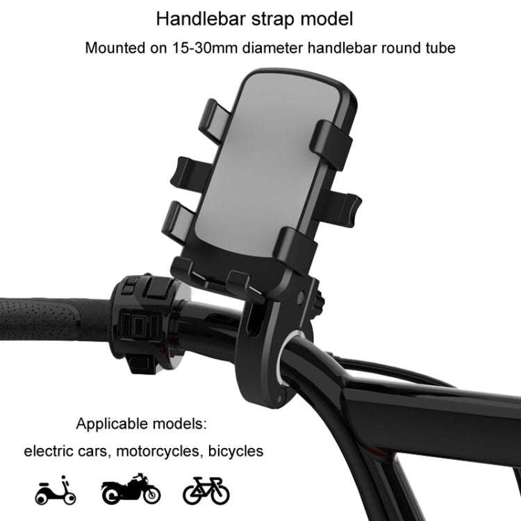 Mountain Road Bike Phone Holder Motorcycle Aluminum Alloy Riding Navigation Bracket, Model: Handl...