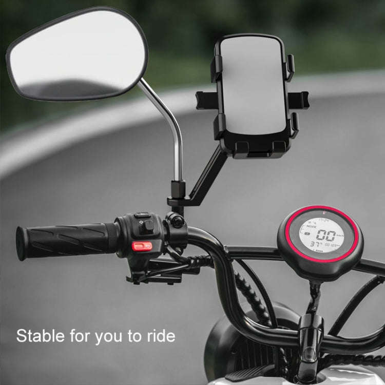 Mountain Road Bike Phone Holder Motorcycle Aluminum Alloy Riding Navigation Bracket, Model: Handl...