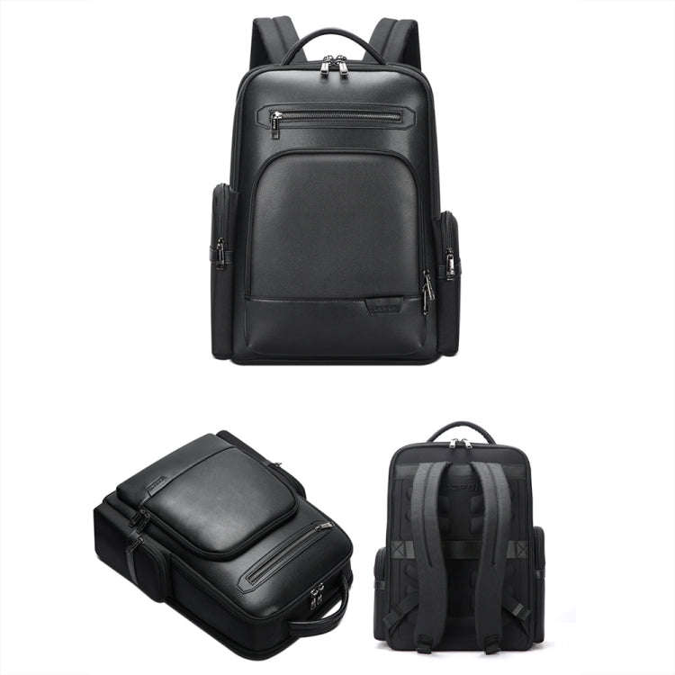 Bopai 61-120511 arge-capacity Travel Business Laptop Backpack With USB+Type-C Port(Black)