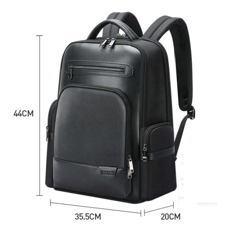 Bopai 61-120511 arge-capacity Travel Business Laptop Backpack With USB+Type-C Port(Black)