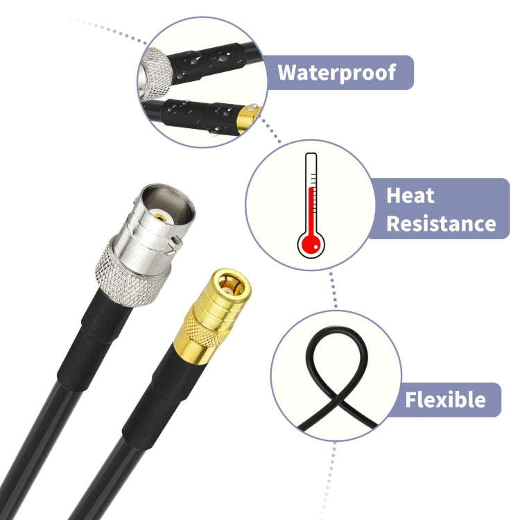 30cm BNC Female To SMB Male RG174 Coaxial Cable