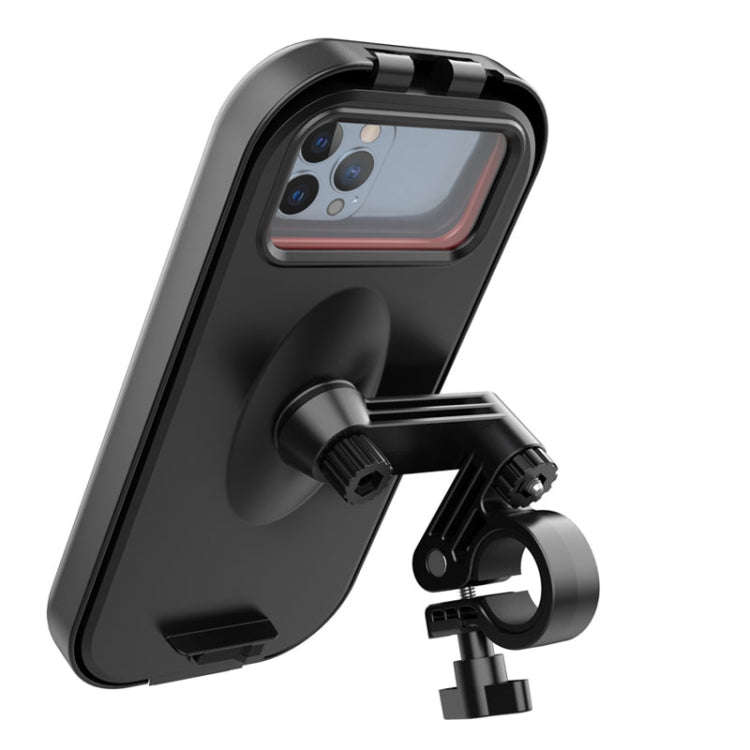 Waterproof Motorcycle Bicycle Cell Phone Holder 360 Rotating Riding Navigation Holder, Model: Han...