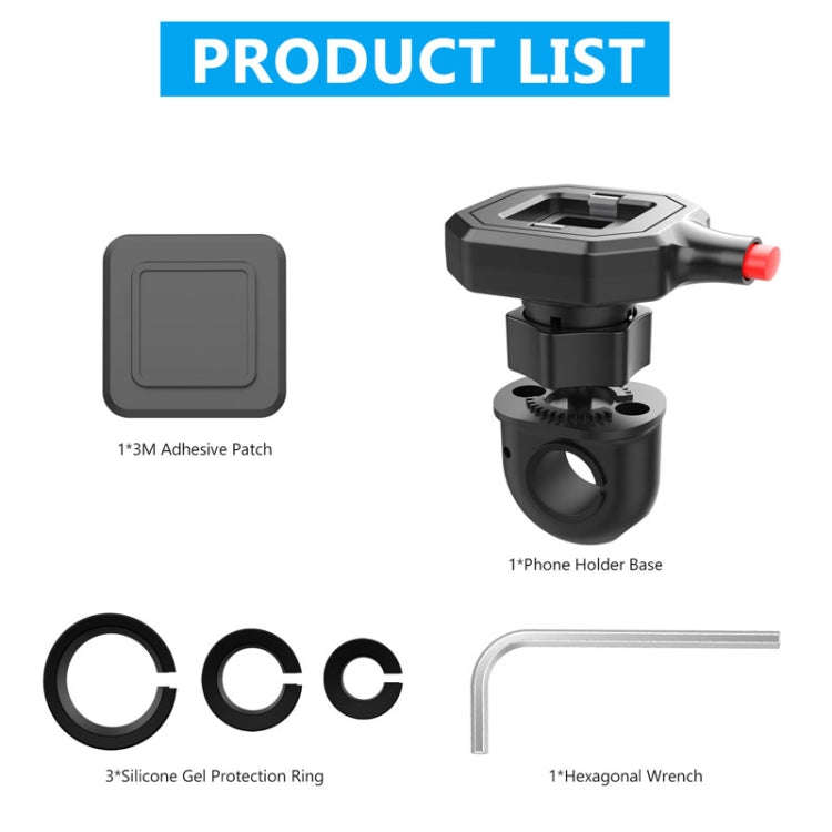 146G Bicycle Motorcycle Cell Phone Holder Rearview Mirror Handlebar Outdoor Riding Navigation Holder