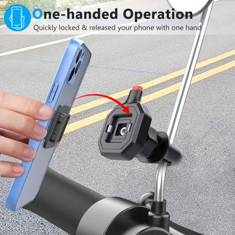 146A Bicycle Motorcycle Cell Phone Holder Rearview Mirror Handlebar Outdoor Riding Navigation Holder