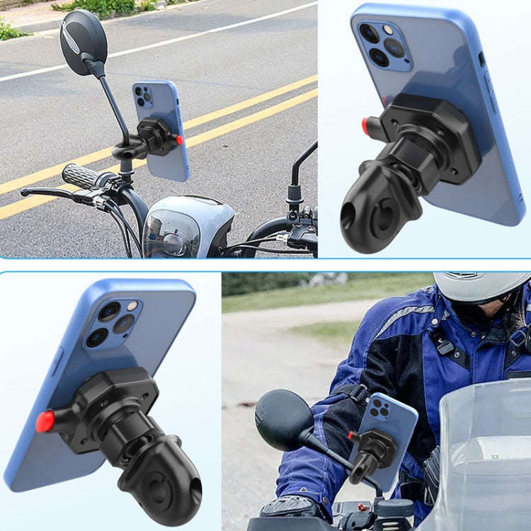 146A Bicycle Motorcycle Cell Phone Holder Rearview Mirror Handlebar Outdoor Riding Navigation Holder
