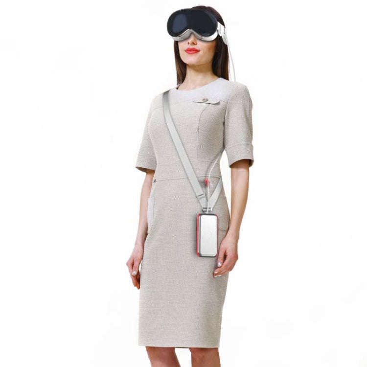 For Apple Vision Pro Battery PC Case Holder With Belt Clip And Shoulder Strap VR Headset Accessor...