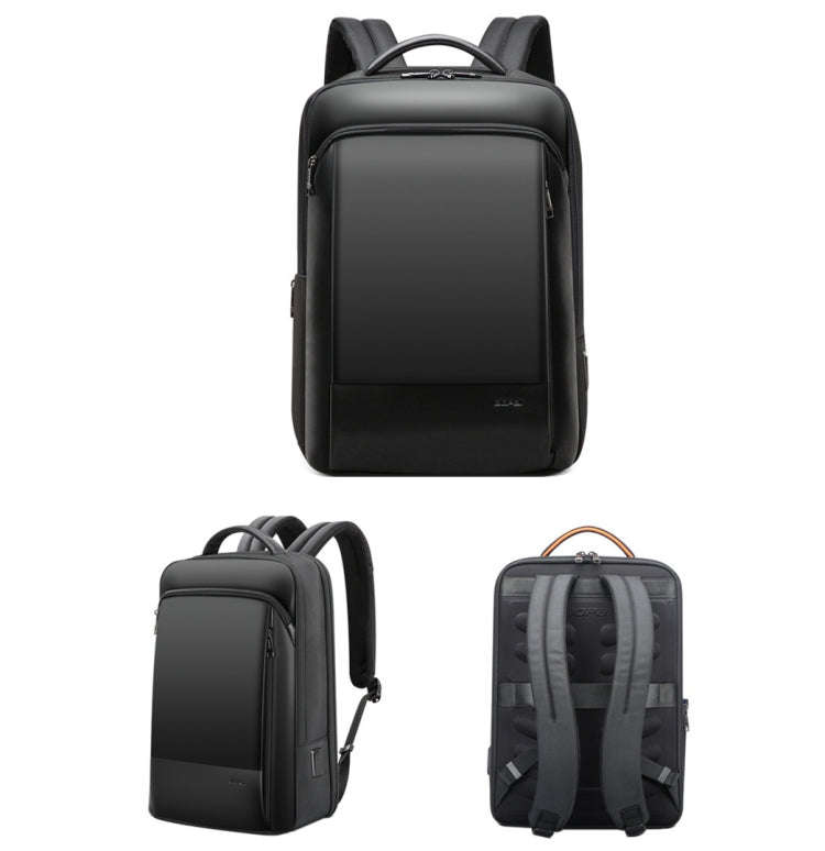 Bopai 61-53111 Large-capacity Waterproof Business Laptop Backpack With USB+Type-C Port(Black)