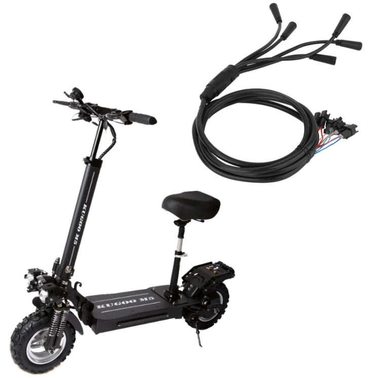 For KUGOO M5 AIMITE Electric Scooter One-To-Five Data Cables(Black)