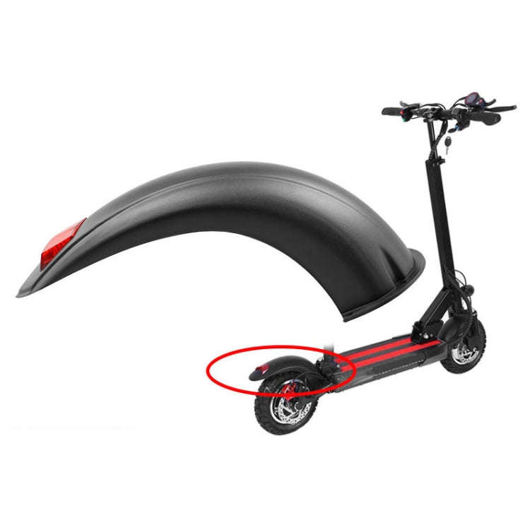 AIMITE For 10 Inch KUGOO M4 Electric Scooter Rear Fender Accessories With Tail Light(Black)