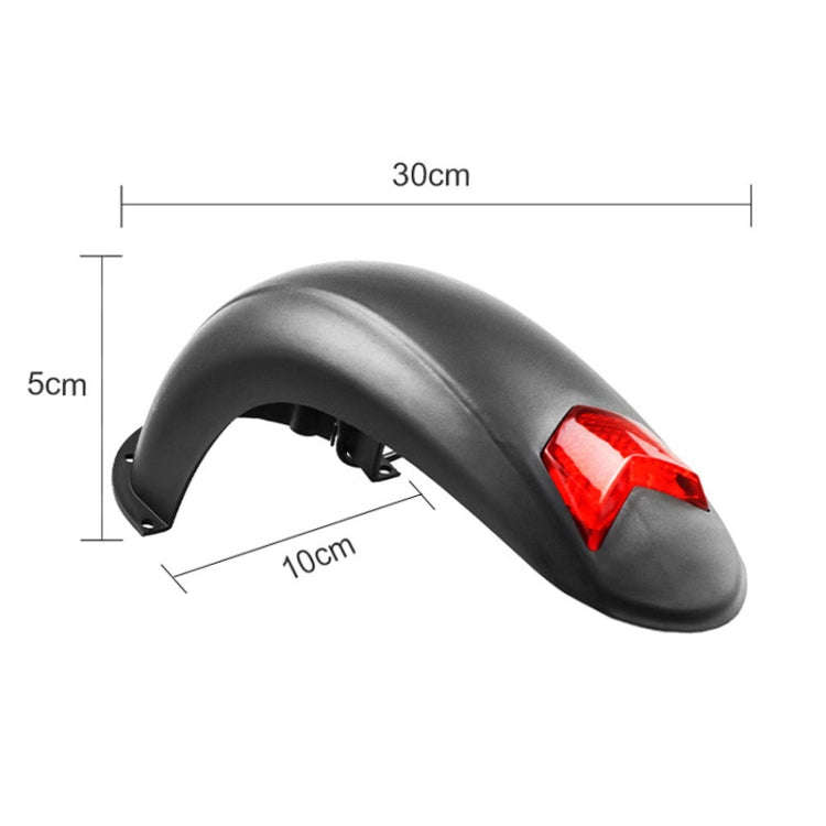 AIMITE For 10 Inch KUGOO M4 Electric Scooter Rear Fender Accessories With Tail Light(Black)