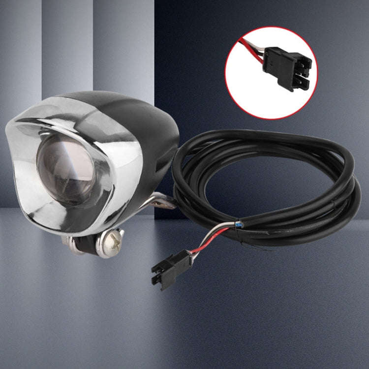 For KUGOO M5 AIMITE Electrical Scooter Front Headlight Warning Lights(Black)