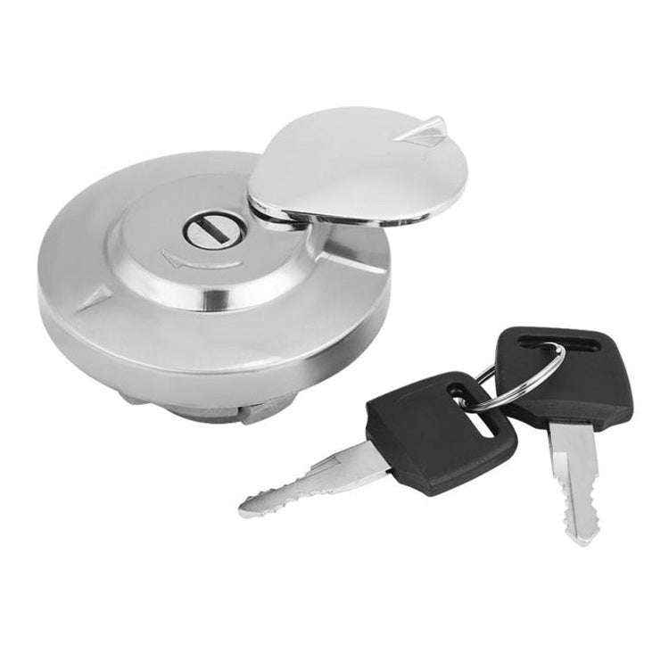 Suitable for Honda CA250 Motorcycle Modified Fuel Tank Cap(Silver)