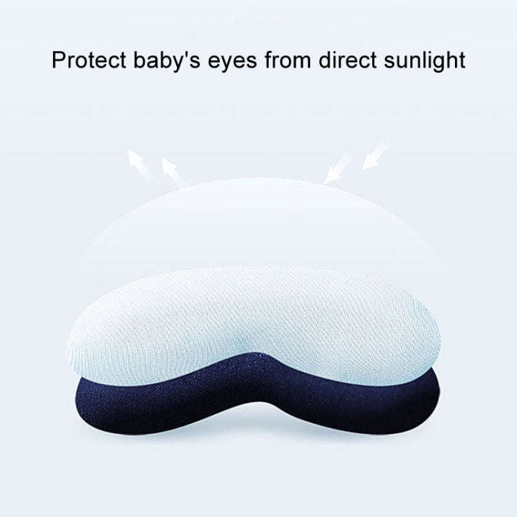 Baby Blackout Sun Eyeshade Baby UV Silk Mask(Blue)