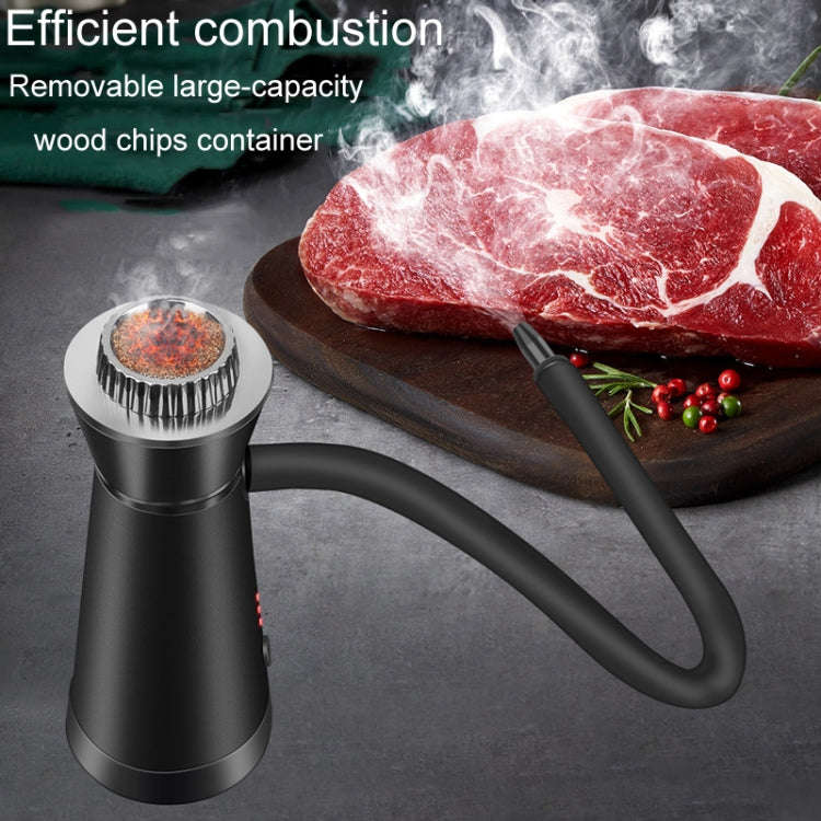 Kitchen Cocktail Smoker Set Home Steak Smoking Cooking Tool(Silver)