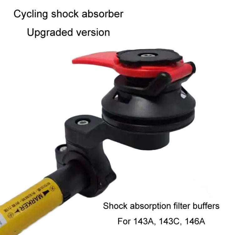 Bicycle Motorcycle Riding Cell Phone Holder Shock Absorber Vibration Filter Buffer(Black)