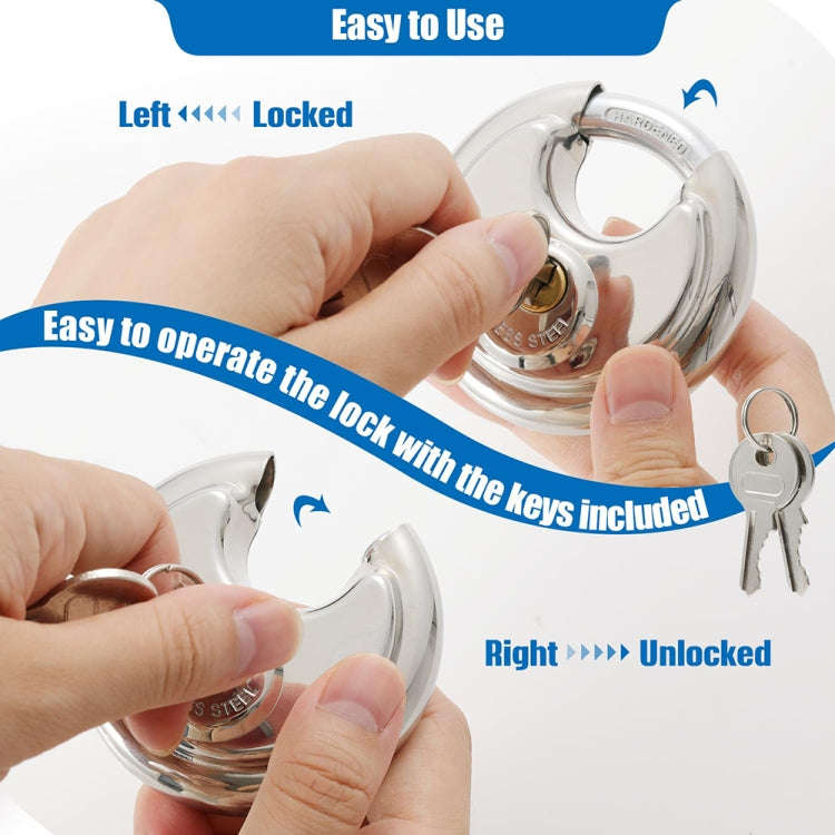60mm Household Anti-Theft Rust-Proof And Waterproof Pure Copper Core Round Padlock