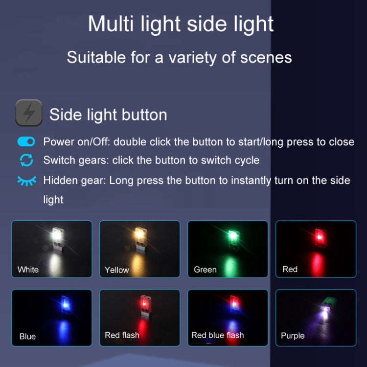 V10 Portable Keychain Light USB Rechargeable Bright Mini Flashlight(White)